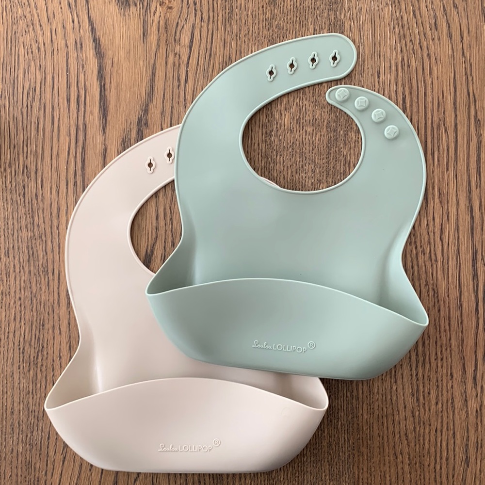 Two silicon bibs bundle | Loulou Lollipop